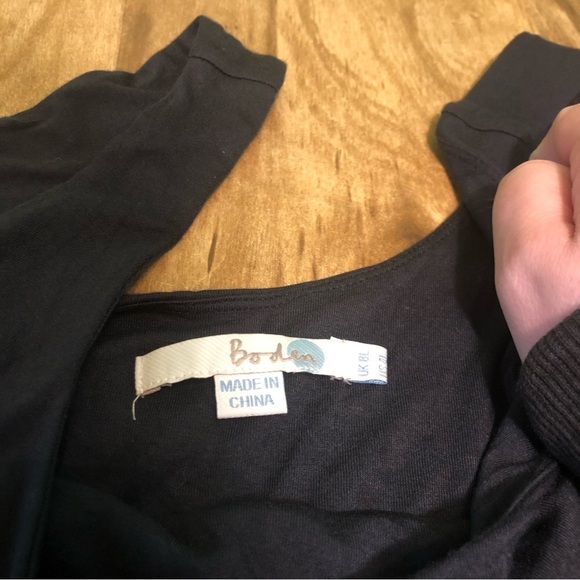 Boden Black White Brick Pattern Stretch Dress Women Size 4 Sleeveless 29” Long - Picture 4 of 10